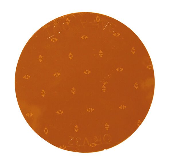 amber circle sticker